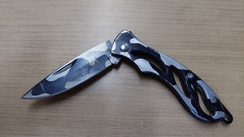 Coltello pieghevole acciaio - pieghevole, in