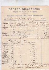 carta intestata CESARE GUADAGNINI IMOLA riparazioni biciclette ciclismo 1901