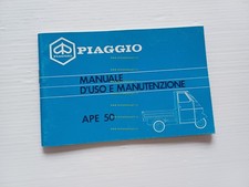 Piaggio Ape 50 TL6T 1989 manuale uso manutenzione libretto originale