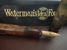🔴 WATERMAN'S penna Lady Patrician celluloide bicolore pennino 14K vintage