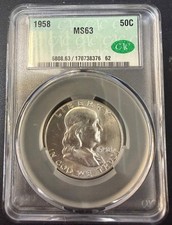 1958-P Franklin mezzo dollaro