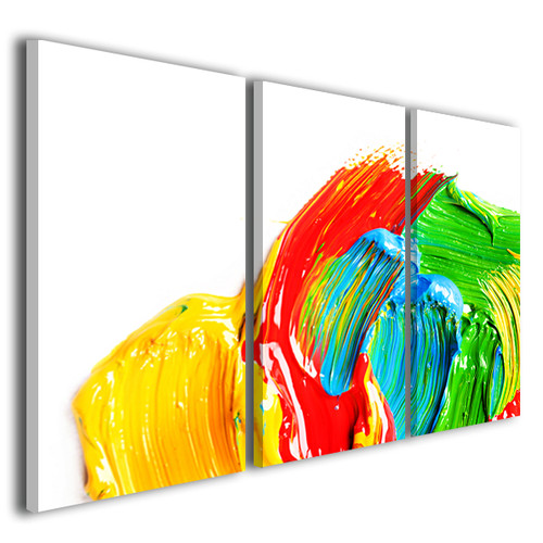 Quadro astratto fluid giallo - astratto,
