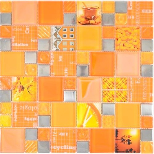 Mosaico specchio piastrelle - specchio,