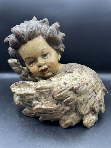 Putto testa angelo del 1900 - d'angelo,