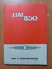 FIAT 850 libretto uso e manutenzione 12° edizione IV 1967