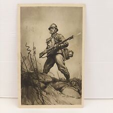 Cartolina propaganda fascismo "Il Balilla di domani" serie libro moschetto. 1928