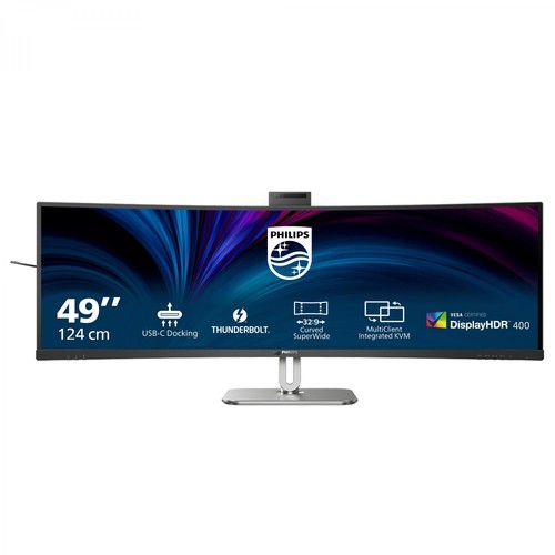 Monitor curvo dual qhd - curvo, 49"