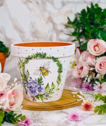 Vaso per fiori api fioriera - fiori, d'api.