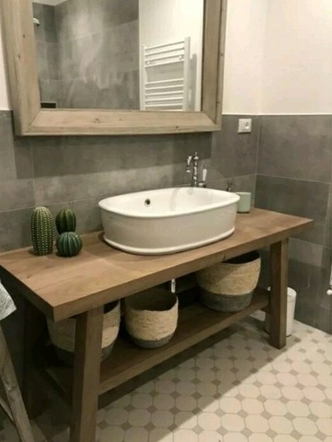 Mobile bagno legno massello - mobile,