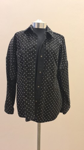 Giubbino nero borchiato zara - nero,
