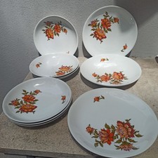 Servizio piatti vintage porcellana Hutschenreuther Arzberg Bavaria Per 6 + Tazze