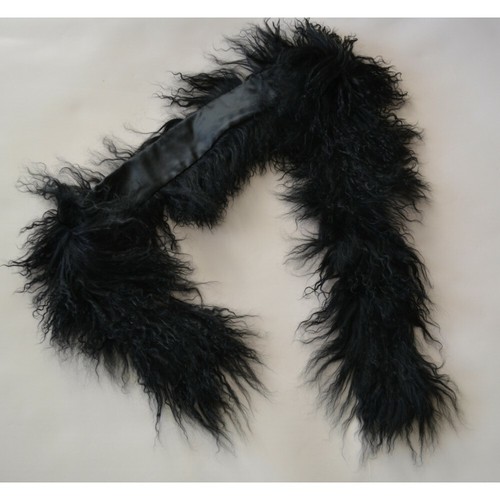 Sciarpa nera pelliccia vera - nera,