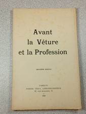 Avant la Vêture et la