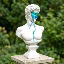 Busto statua David pastello -