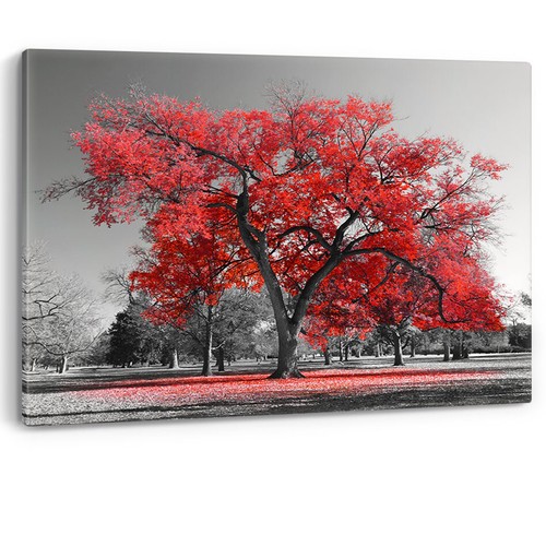 Quadro grande albero foglie