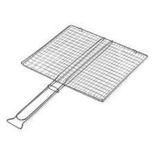 Ompagrill Griglia barbecue rete doppia senza piedi acciaio (45x40cm) B04045