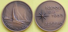 MEDAGLIA GETTONE - ITALIA 1965 ALASSIO NAPOLI CAMPIONATI MONDIALI BARCA A VELA