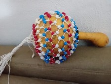 2  Shekere  percussioni con zucca naturale origine Burkina