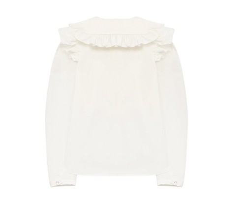 Blusa monnalisa bambina bianca - monnalisa,