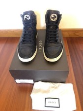 Sneaker Gucci Uomo Usate, GG Imprimee Cangiante, Colore Blu. Taglia G 10, Eu 44