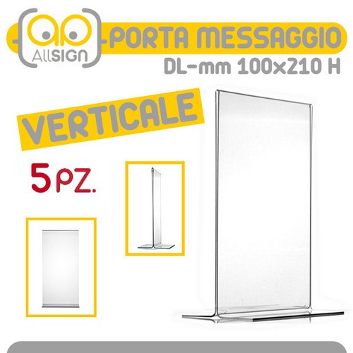 Porta messaggio bifacciale - 5x,