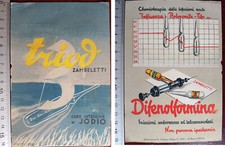 CARTONCINO PUBBLICITARIO TRIOD ZAMBELETTI 1935 FARMACEUTICA MEDICINALI