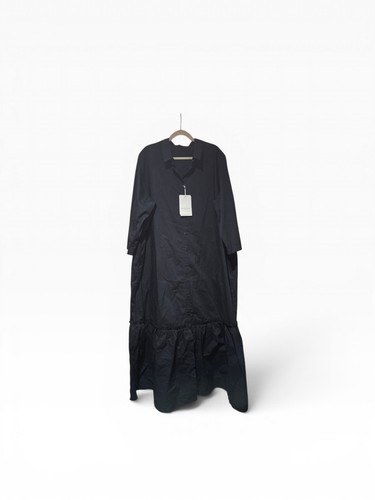 Abito maxi camicia marina - abito,