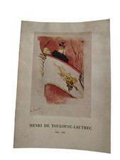 Henri De Toulouse Lautrec Litografie originali l'art ancien 1958 - Torino