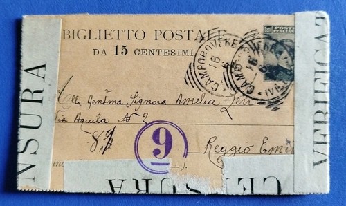 1919 biglietto postale 15 - 1919,