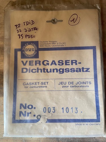 Pochette joints carburateur