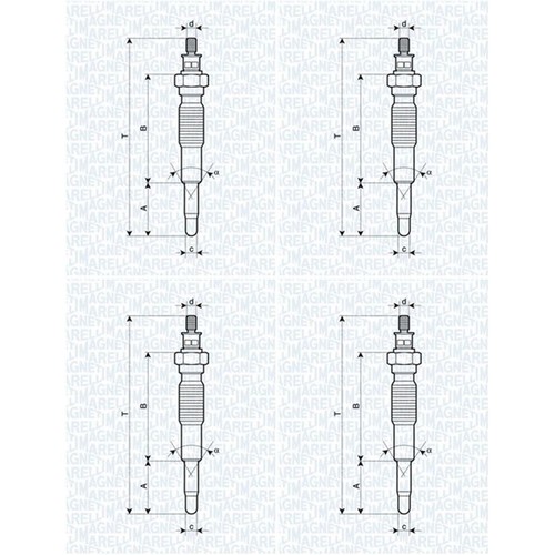 Magneti marelli candelette - 4x,