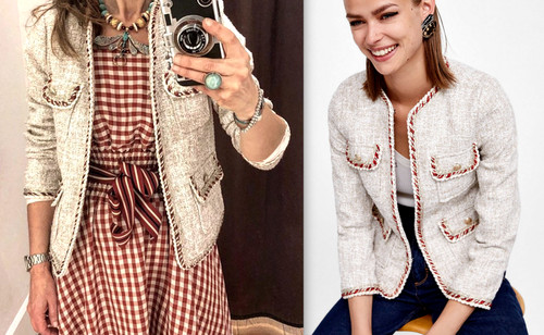 Zara blazer corto elegante - zara,