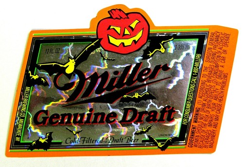 Etichetta birra miller brewing - miller,
