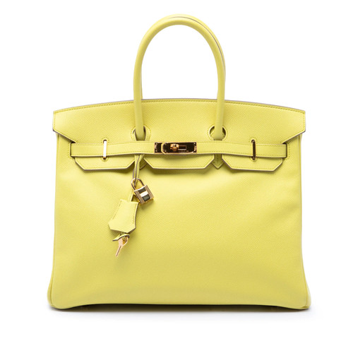 Birkin retourne epsom jaune - birkin,