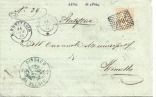 1876 19C V.EMANUELE SU BUSTA