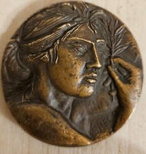 Emilio greco medaglia in - ,