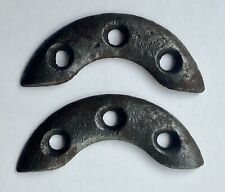 2 piastre antiurto stivali da marcia scarpe con lacci Wehrmacht ferro taglia 2 WW2 originali