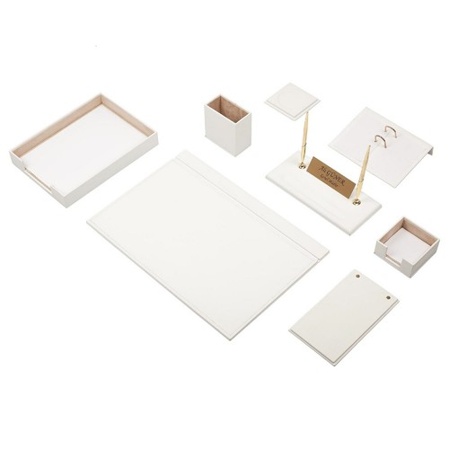 Set scrivania pelle - set,