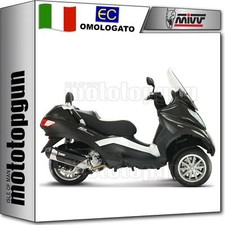terminale completo omologato open urban inox mivv per piaggio x8 200 2006 06