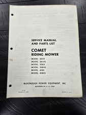 Rasaerba a scoppio Snapper serie Comet 265X 306X 418X manuale ricambi operatore