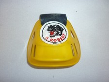 MENTONIERA GIALLA CASCHI CROSS ENDURO ANNI 70/80 MARCA M. ROBERT