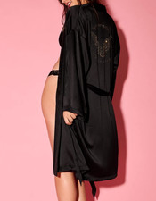 Accappatoio Victoria’s Secret Fashion Show 2025 strass ali di angelo nero XS/S