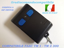 RADIOCOMANDO COMPATIBILE FAAC TM1 300 CODIFICA A DIP SWITC COME L'ORIGINALE