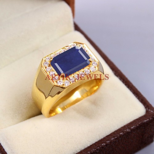 Riscaldato zaffiro blu gemma - riscaldato,