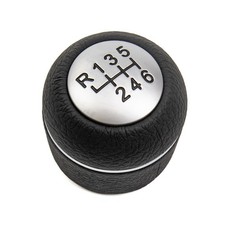 Pomello Leva del Cambio per Alfa Romeo 159 Brera 6 Marce Nero Pelle