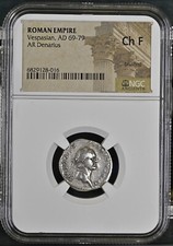 NGC Ch F Denario di Vespasiano