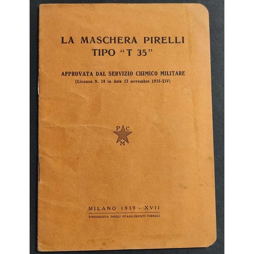 Maschera pirelli tipo - la, "t