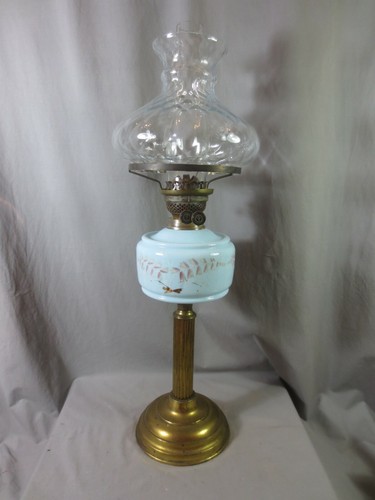Antique duplex oil lamp - antique, and