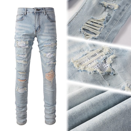 Jeans skinny uomo con toppe - jeans,