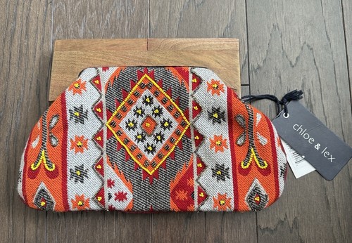 Pochette tessuto fantasia